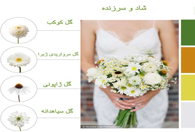 دسته گل عروس با گل های سفید 